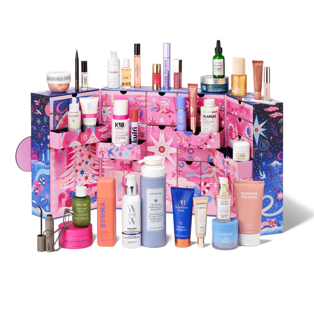 Contents of the Space NK 2026 Advent Calendar.