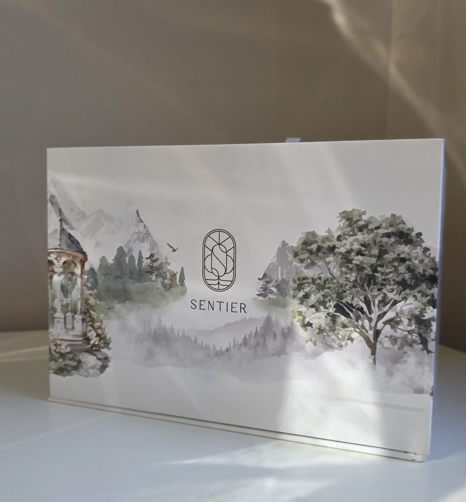 Sentier Fragrance advent calendar presentation box.